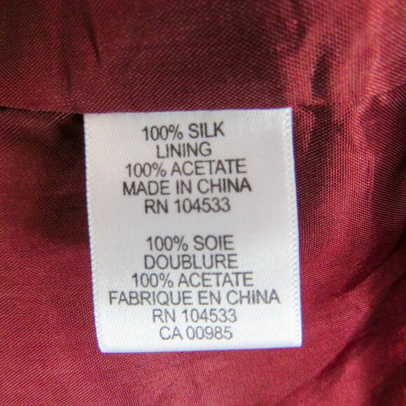 Nanette Lepore Burgudy Geometric Long Sleeve Midi Babydoll Dress with Buckle 10 - Picture 5 of 7